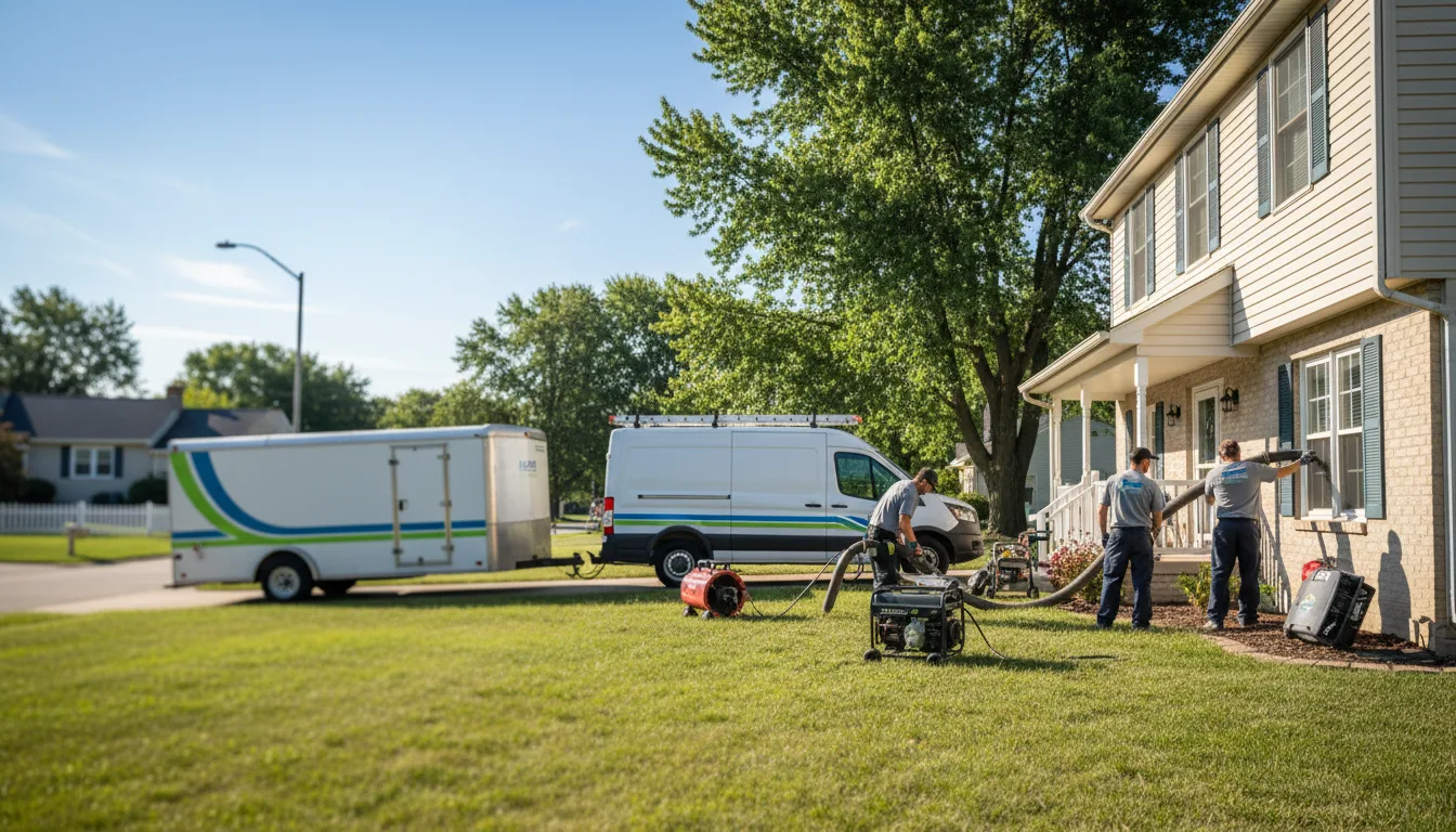 Flooded Basement Restoration And Cleanup With Repair in Monroe, IN near me